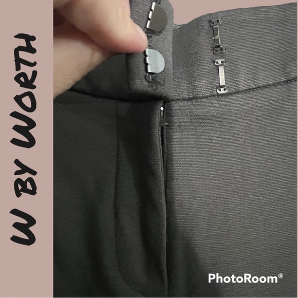 W By Worth - Dark Taupe Pointe Bootcut Trouser Size 2 - Picture 5 of 15
